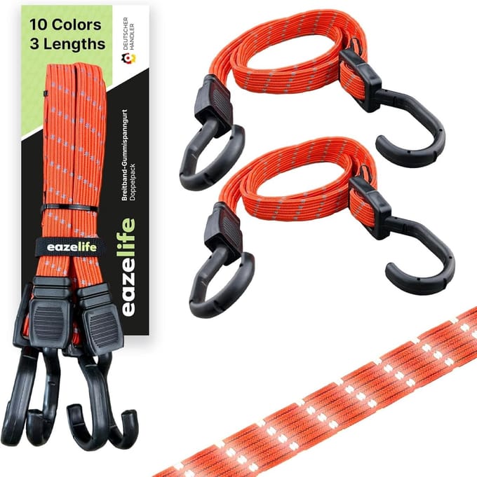 Rubberen Spanbanden - Expander Kabel - Auto Fiets Transport - Traploos Verstelbaar - 100 cm - Signaal