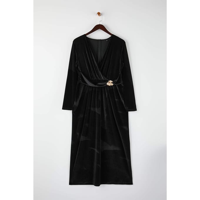 Curve Dames Rechte Maxi Lange Feest Bodycon Jurk Plus size
