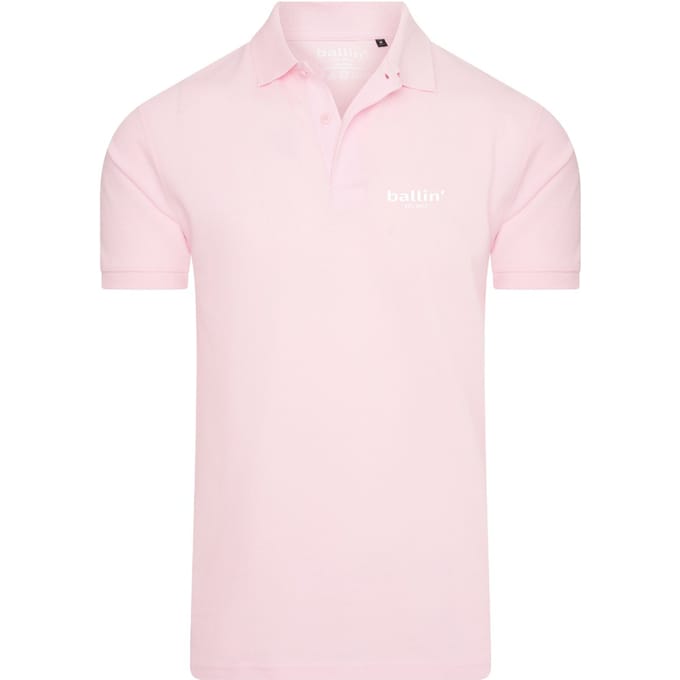 Ballin Est. 2013 - Heren Polo SS Basic Polo - Roze - Maat M
