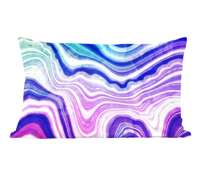 Sierkussens - Kussentjes Woonkamer - 60x40 cm - Neon - Agaat - Geode - Edelsteen