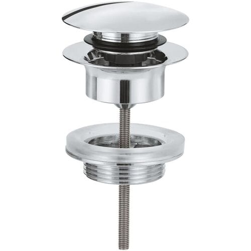 Grohe Klikwaste Afvoerplug - 5/4 inch - push-to-open - chroom