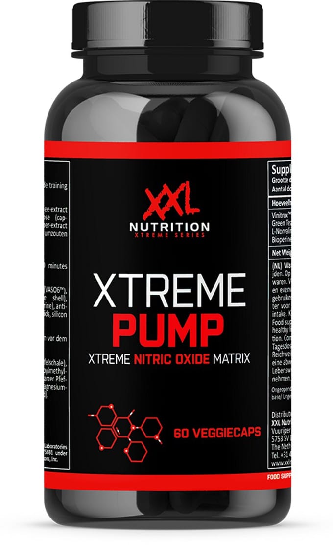 XXL Nutrition - Xtreme Pump - Vinitrox & Bioperine - 60 Veggiecaps