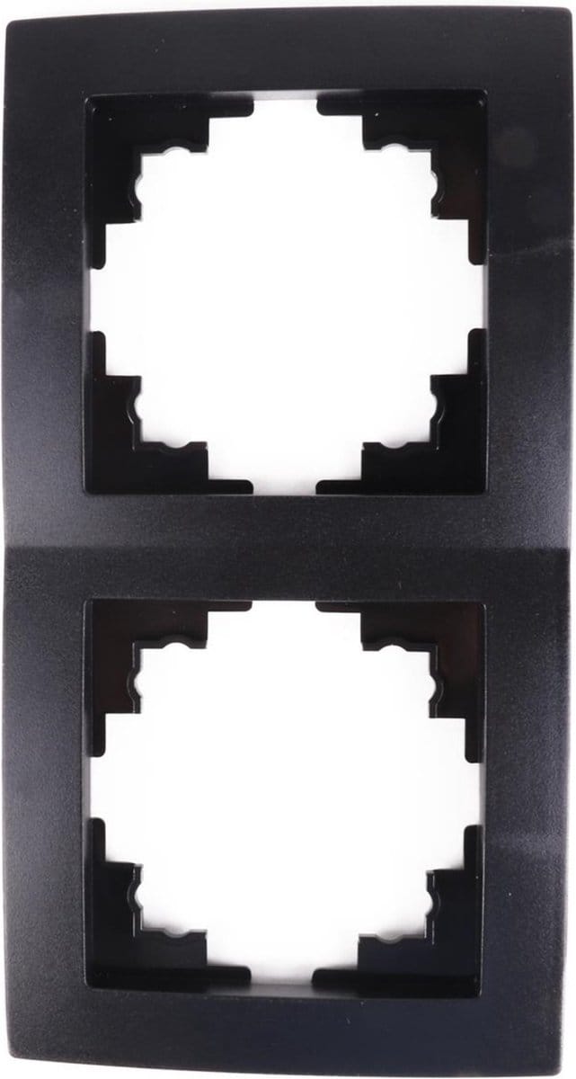 Benson Stijlvol afdekraam - 2-voudig - zwart - compact formaat - 152 x 81 x 10 mm