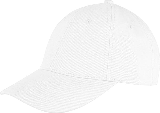 Result Memphis Brushed Cotton Low Profile Cap RH81 - White - One size