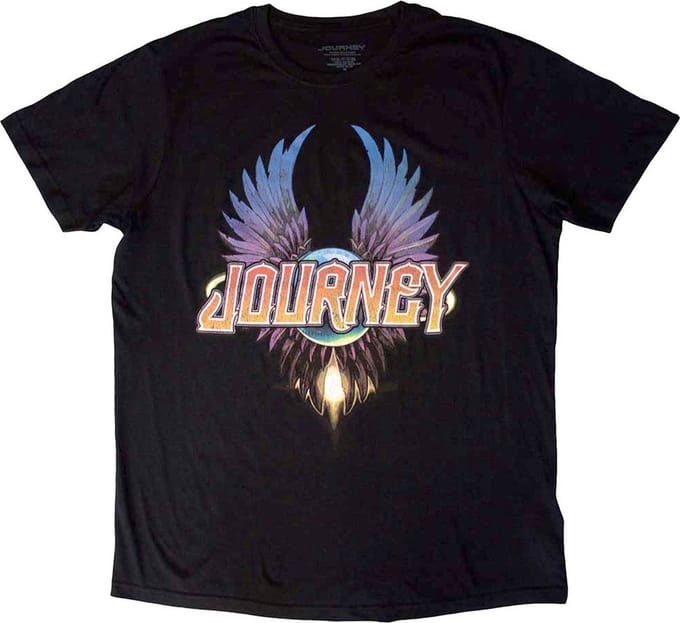 Journey - Classic Wings Heren T-shirt - 2XL - Zwart
