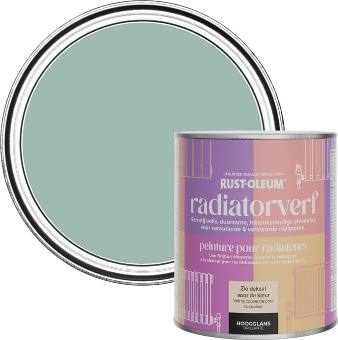 Rust-Oleum Blauw Radiatorverf Hoogglans - Kustblauw 750ml