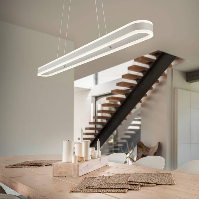 Helestra Liv - langwerpige LED hanglamp, dimbaar