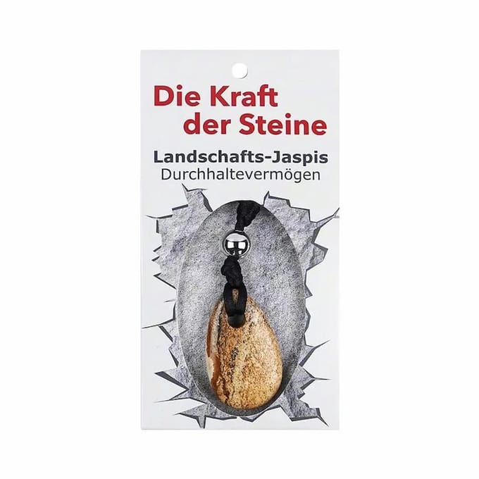 Hanger met Krachtsteen Landschaps Jaspis