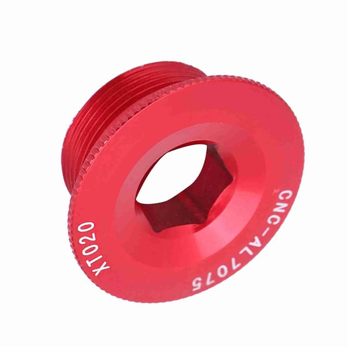 Krukasbout voor Mountain Racefiets Bracket Dop M20*10 Crankstel Schroef BB As Schroeven Rood gray