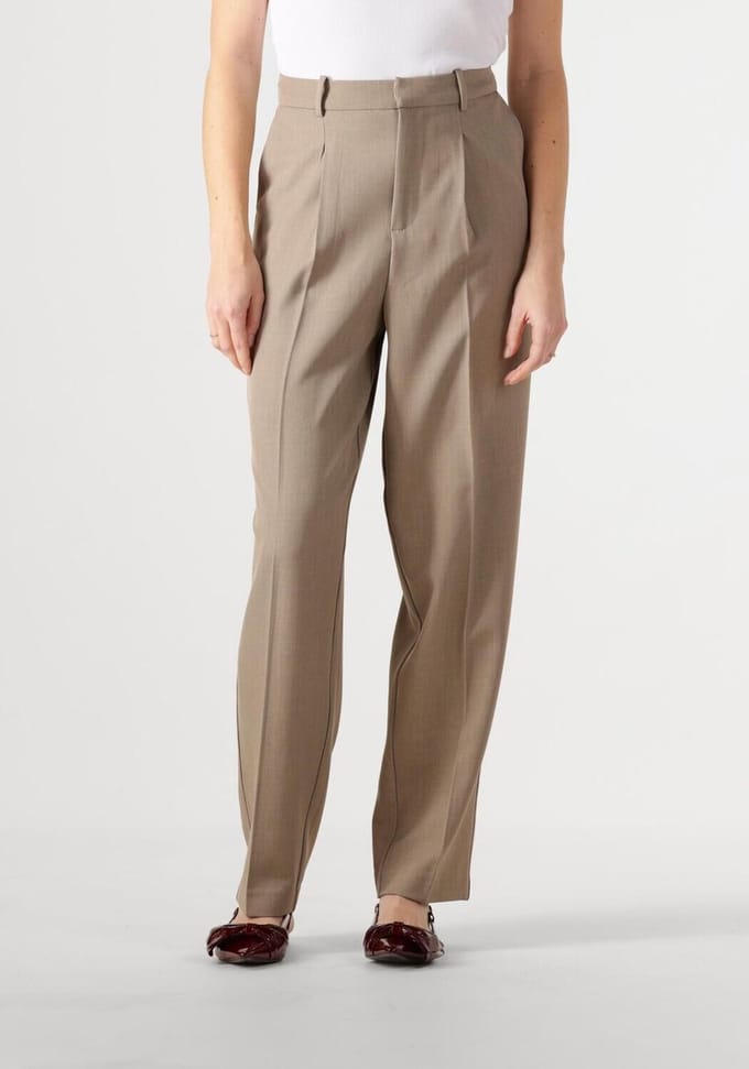 WITHBLACK Wblvanilla Tailord Pant Broeken Dames - Beige - Maat L