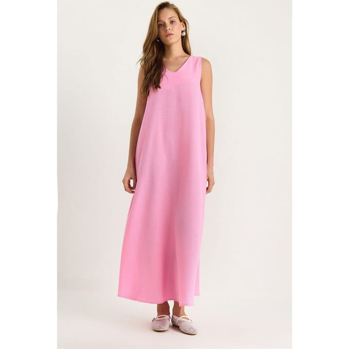 V-hals Maxi Jurk