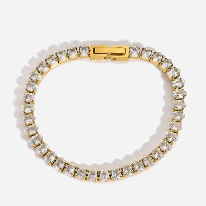 Glinsterende Tennis Armband – Klassiek & Chic | Twinolo