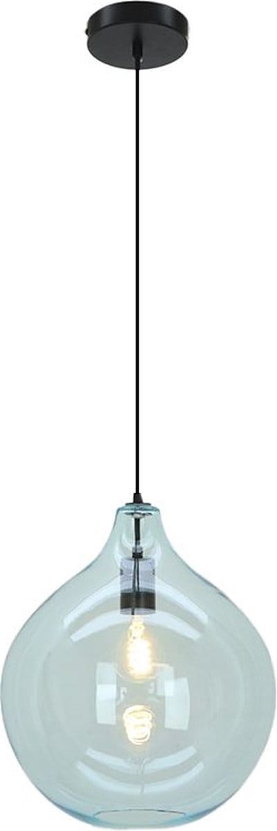 Olucia - CEES - Hanglamp - Blauw / Zwart - Vorm: Rond