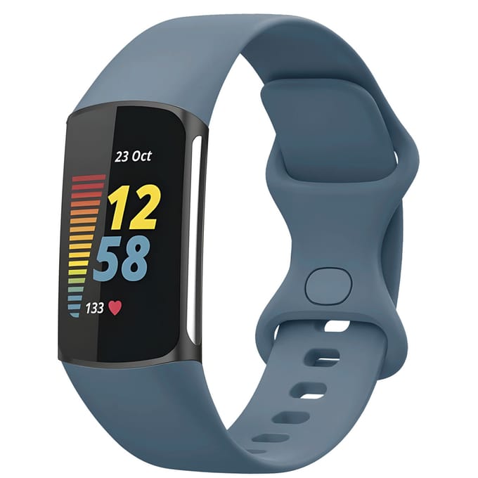 imoshion Siliconen bandje voor de Fitbit Charge 5 / 6 - S - Official Blue