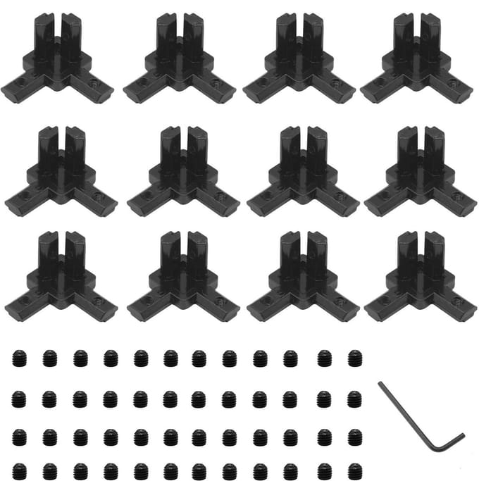 Store_8 - 2020 Hoekbeugels - Connector set - 12 stuks zwart