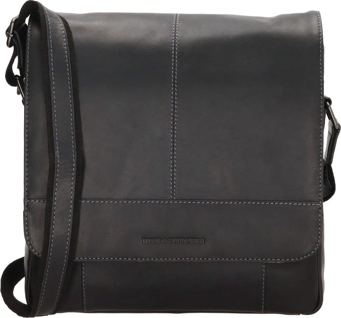 Hide & Stitches Japura Messengerbag - Zwart