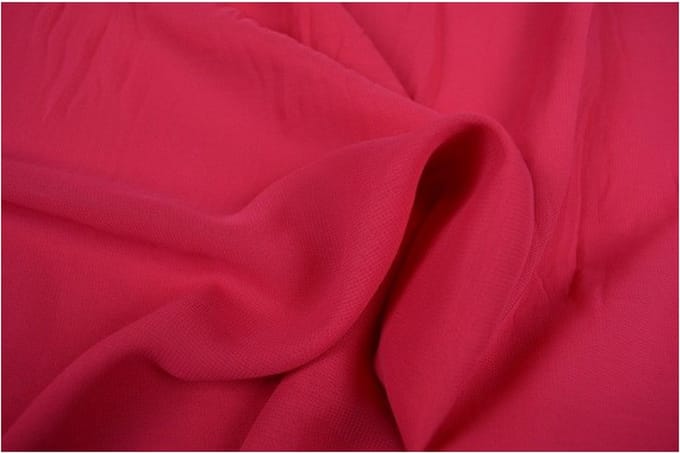 Chiffon stof - Fuchsia - 1 meter - Per meter - 150cm breed