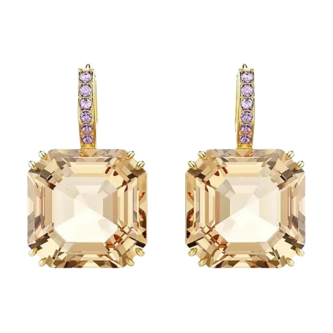 Swarovski Waterdruppel Ontwerp Geluks Kristal Oorbellen Dames oorbellen Bruin 5725744 Box (Random Color) beige