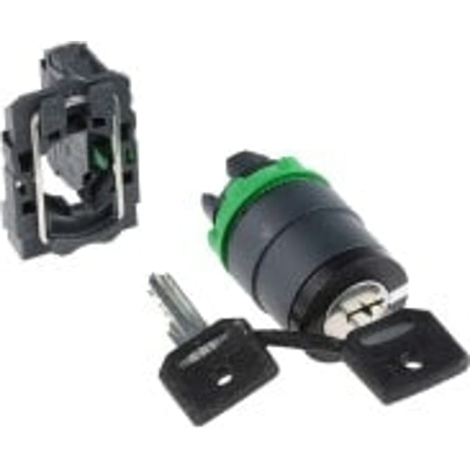 Schneider Electric XB5AG41 XB5AG41 Sleutelschakelaar Schakelposities 2 IP67 1 stuk(s) Piece
