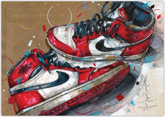 Sneaker poster 1985 Chicago 42x29,7 cm (A3)