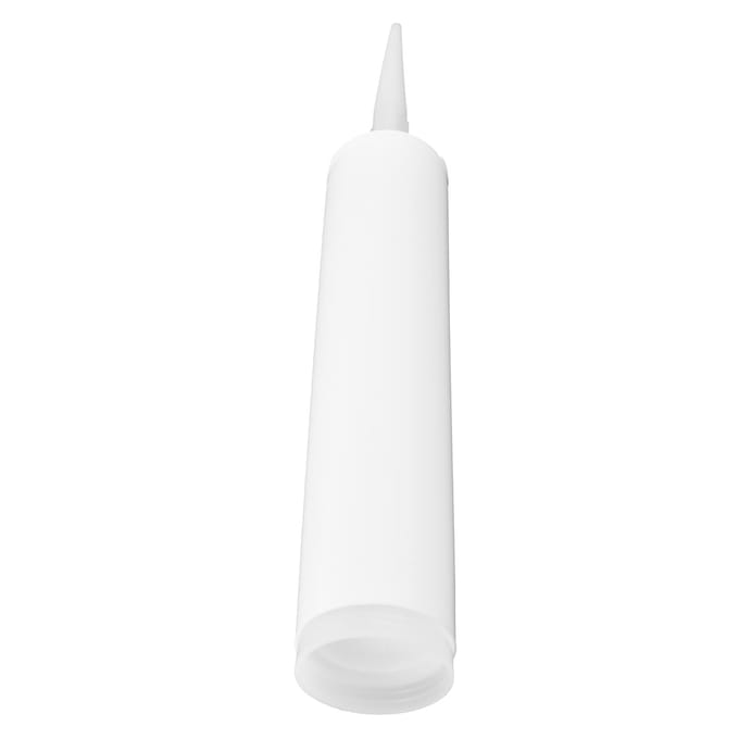 5 Sets Kit Spuitmond Dop voor Kitkoker 300ml PC Kit Afdichtmiddel Knijpdop voor Doe-het-zelf Constructie white