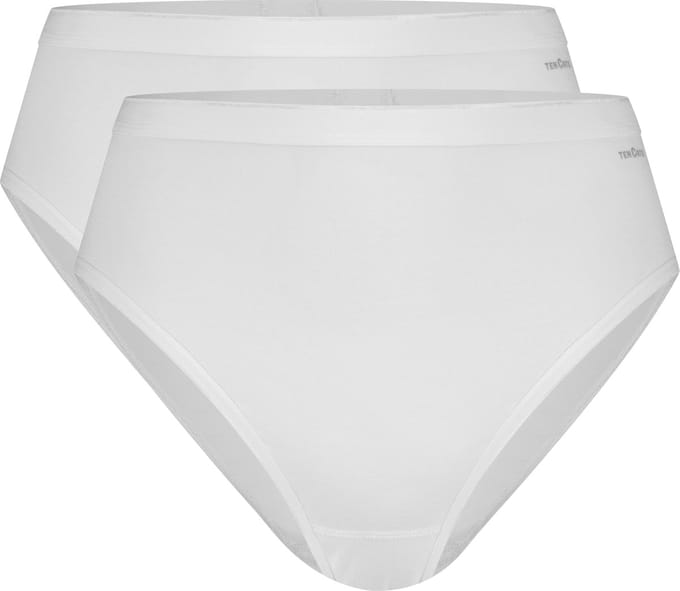 Basics high leg wit 2 pack voor Dames | Maat M