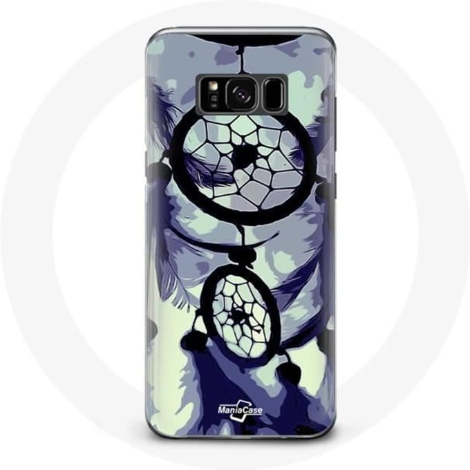 Coque pour Samsung Galaxy S8 Attrape Rêve violet gris et Noir