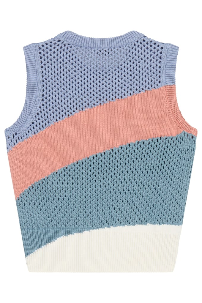 Paul Smith Womens Knitted Vest Crew Neck Blue Größe: M | Pullover Outlet | Damen | Blau
