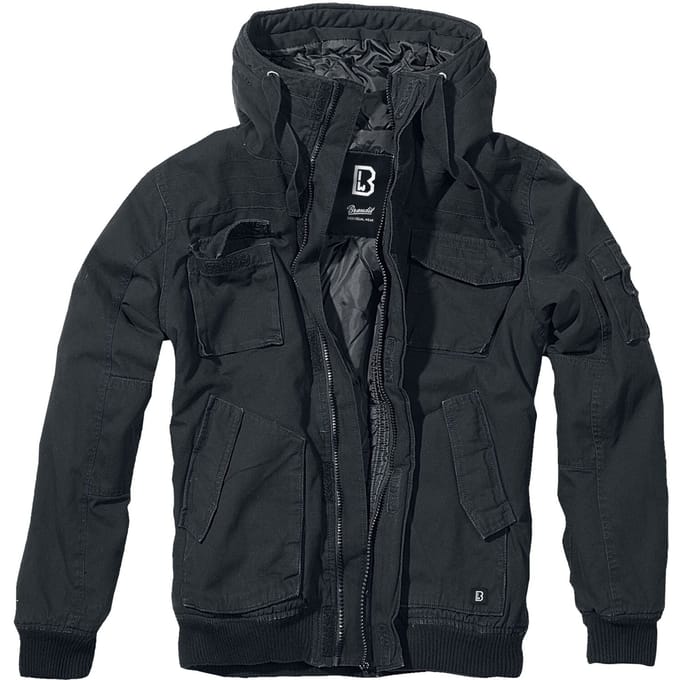 Brandit Winterjas - Bronx - S tot XL - voor Mannen - zwart
