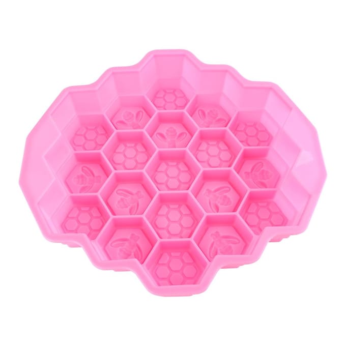 Zeepvorm Silicone Brood Bakken Koekjes Cake Bakplaat Kaars DIY Snoep Chocoladevorm pink