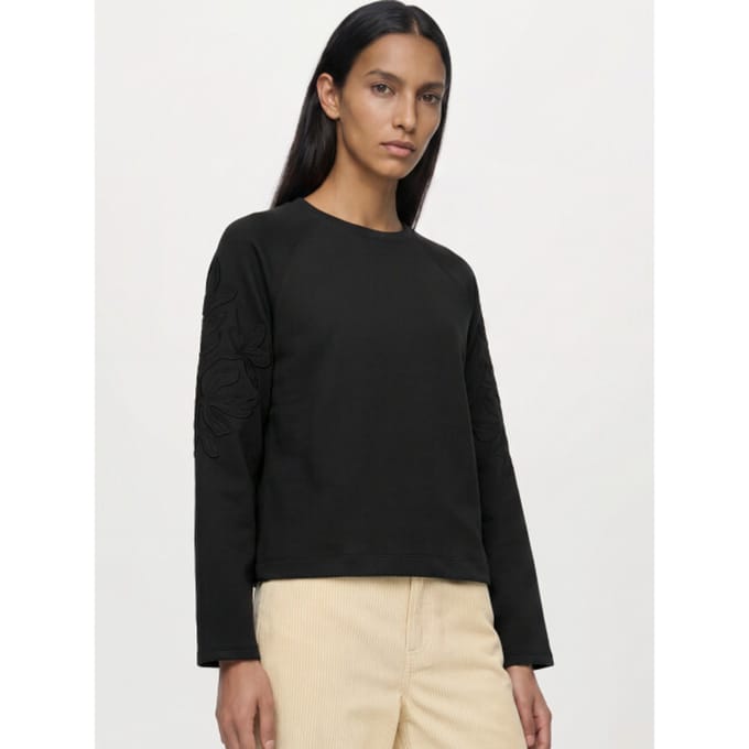 Object Objandrea re l/s o-neck emb top noo