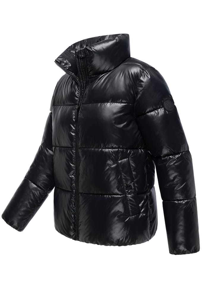 Marikoo dames winterjas Hazalee in puffer-stijl met glanzende look