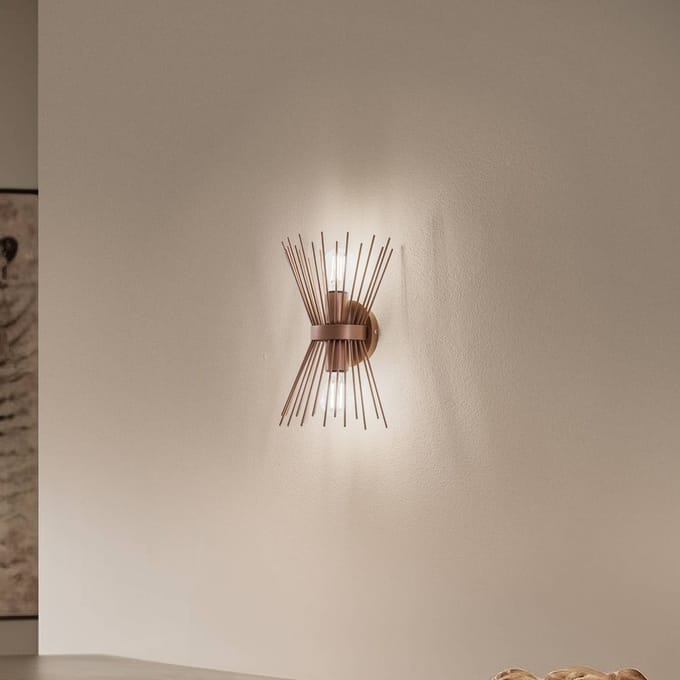 Opviq Wandlamp GMN-000010 omhoog/omlaag koper