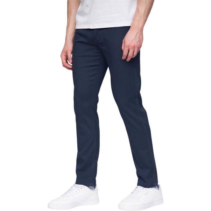 Henleys Heren Visit Chino Broek (Blauw)