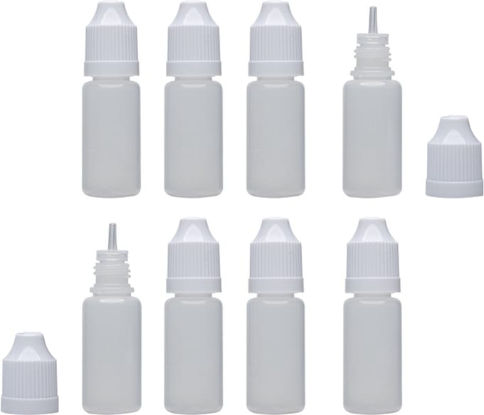 Model Craft Hobbyverf - POL1010/8 Empty Dropper Bottles - 8x Verf flesje - 8 ml