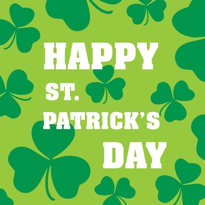 18 kleine servetten. Fijne St. Patrick's Day!