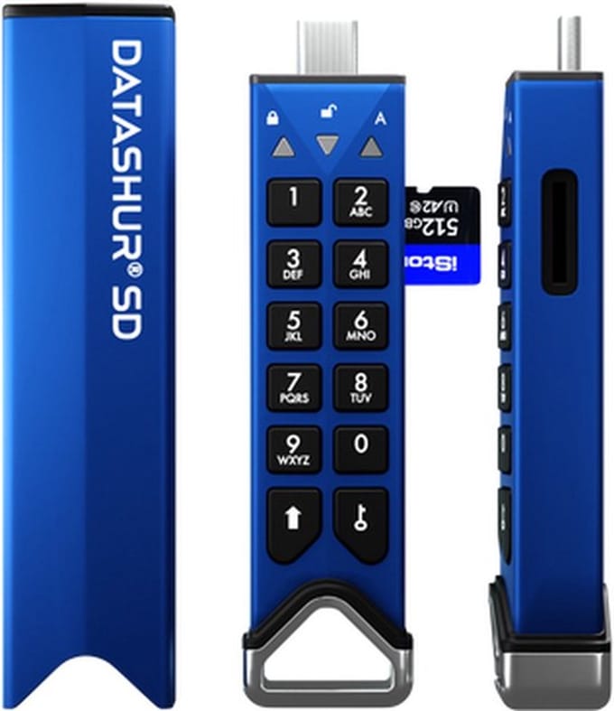 iStorage datAhsur SD flashdrive (module) - Single Pack - inclusief iStorage 1TB MicroSD Card