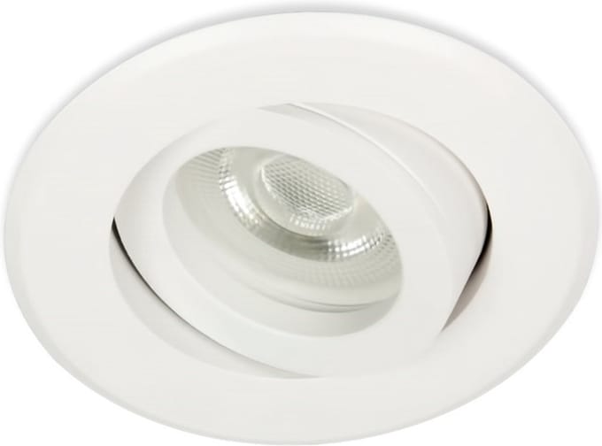 LED Midi inbouwspot Dexter -Rond Wit -Warm Wit -Dimbaar -3.6W -Star Trading LED