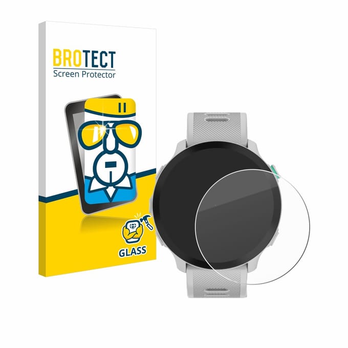 BROTECT - Glas Screenprotector voor Garmin Forerunner 55 - Gehard Beschermglas 9H