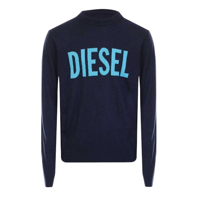 Diesel Heren Logo Sweatshirt (Blauw)