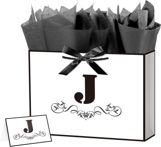 Luxe Papieren Geschenktas met Tissuepapier - Groot Formaat voor Verjaardag en Bruiloft