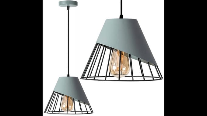 Toolight App229-1Cp Hanglamp Grijs 17,5X25X90Cm