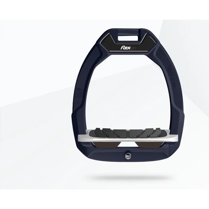 Veiligheidsbeugels voor paardrijden Hellend Grip Aluminium/Grijs/Bruin Flex-On Safe-On