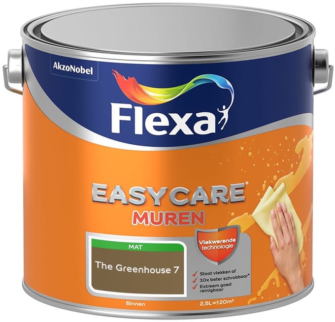 Flexa - Easycare Muren - The Greenhouse 7 - Mengverf - 2,5 L