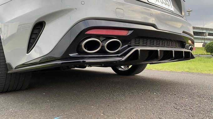 SK-Import Achter Diffuser CK Style Zwart ABS Plastic Kia Stinger