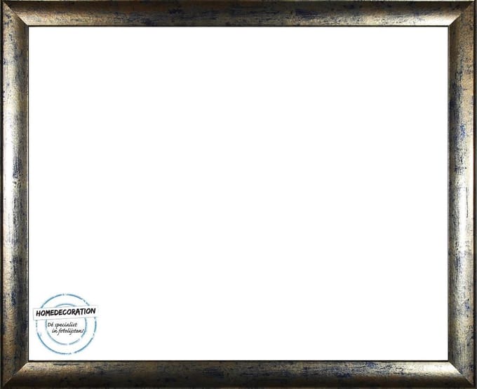 Colorado MDF fotolijst 20x24 cm, blauw, goud gevlekt