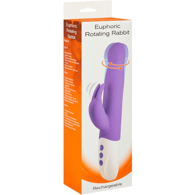 Seven Creations - Euphoric Rotating Rabbit - Vibrators Rotating Paars