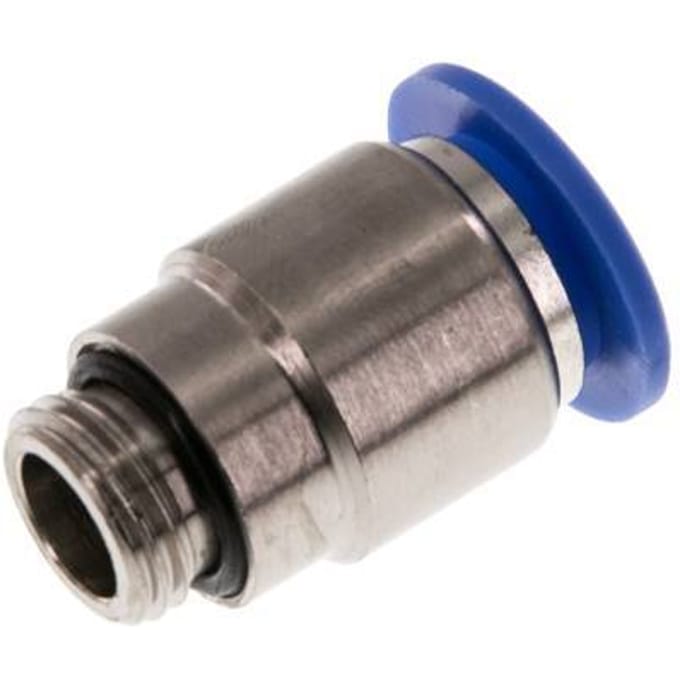 12mm x G1/4'' Messing/PA 66 Insteekfitting Buitendraad Binnenzeskant NBR [2 Stuks]