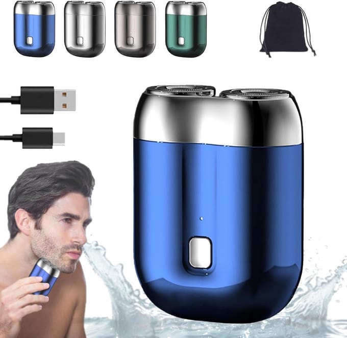Draagbaar USB Mini Scheerapparaat - Waterdicht & Oplaadbaar