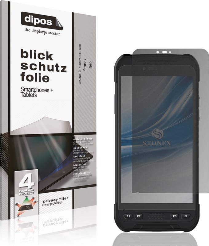 dipos – Matte Privacy Screenprotector geschikt voor Stonex S60 | Anti-Spy Beschermfolie